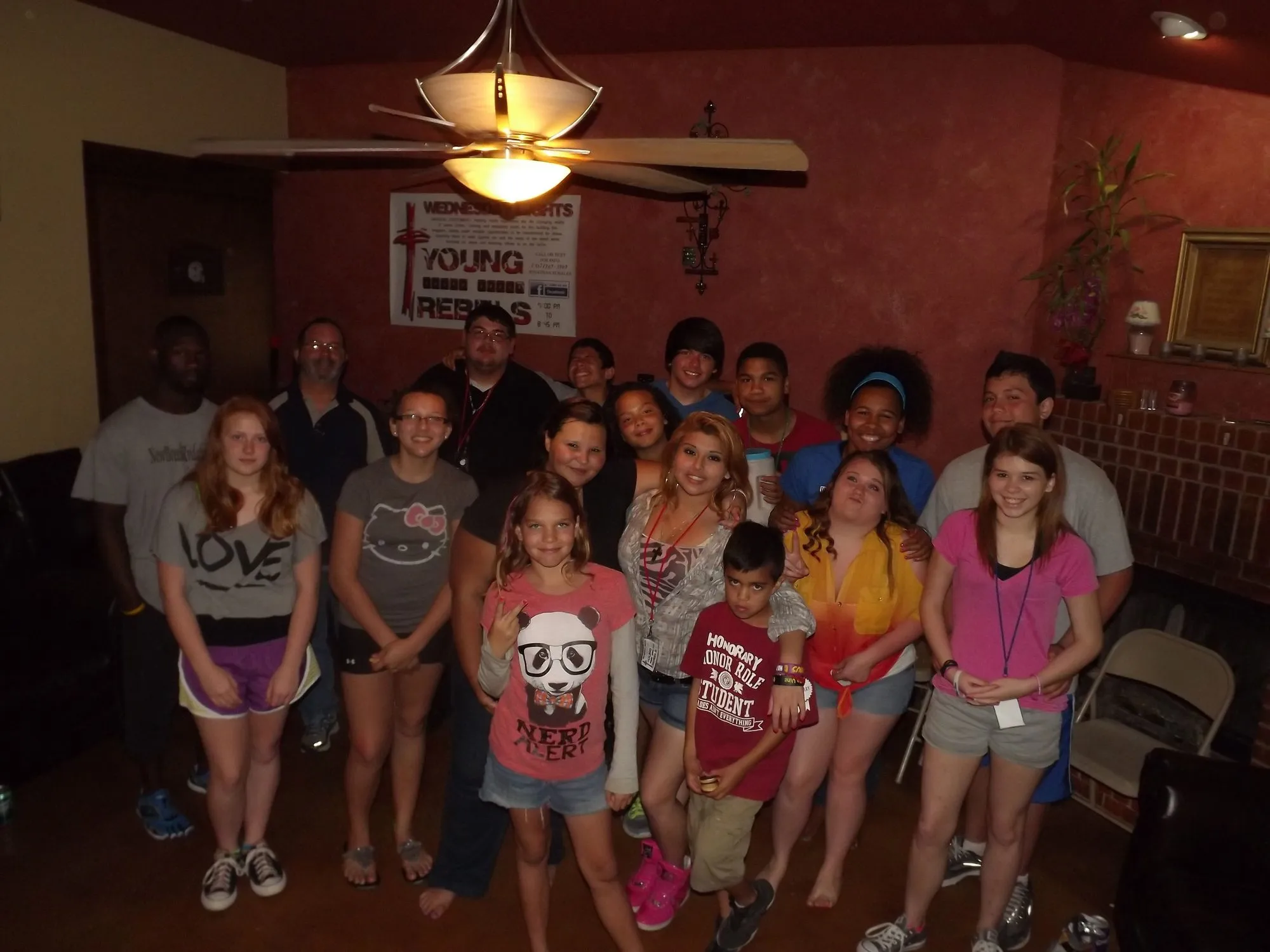 Young Rebels group photo in black and red
